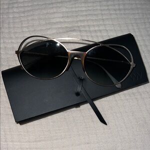 Veronika Wildgruber brown and gold Sunglasses